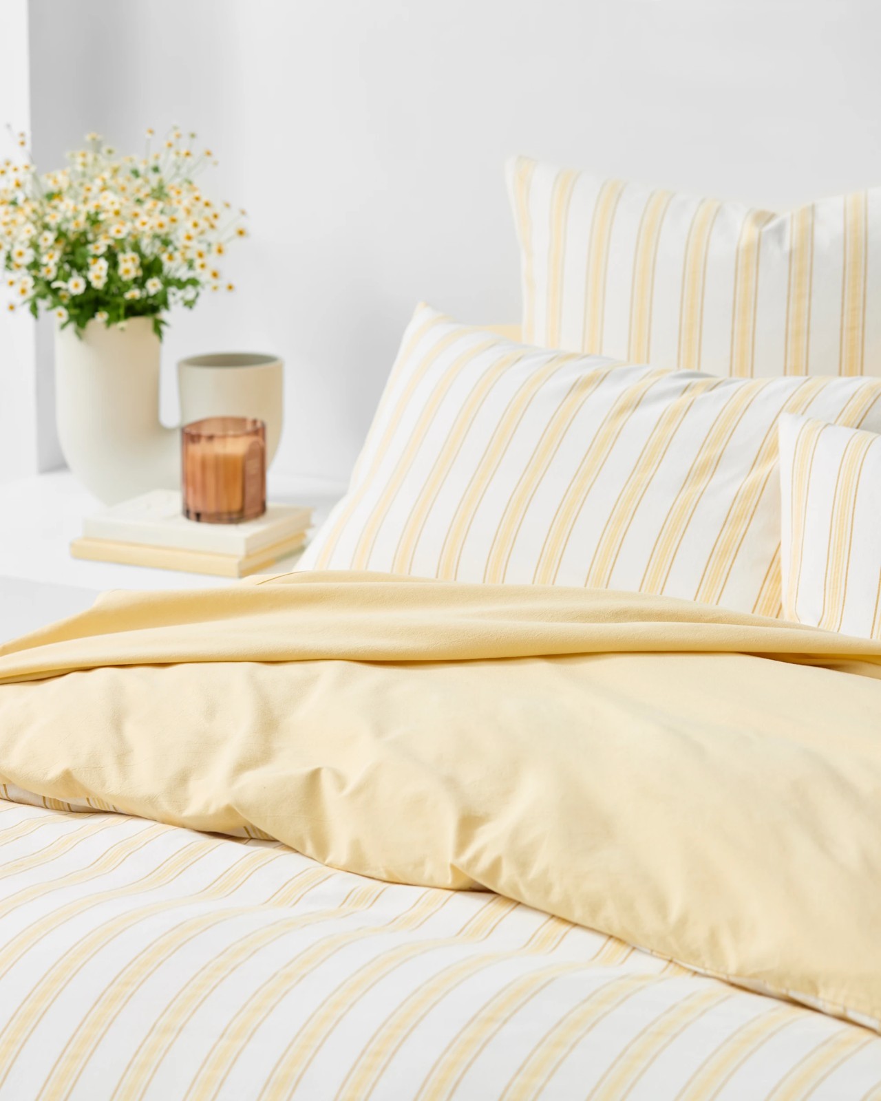 Arlo Cotton Stonewash Quilt Cover Set - Sunlight 4 of 5
