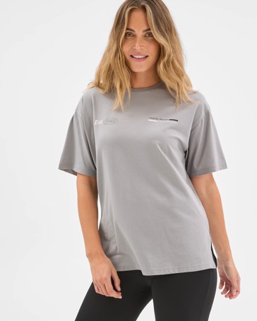 Active Australian Cotton Blend Oversized Graphic T-Shirt