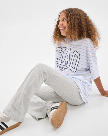 Folded Waist Flare Pants