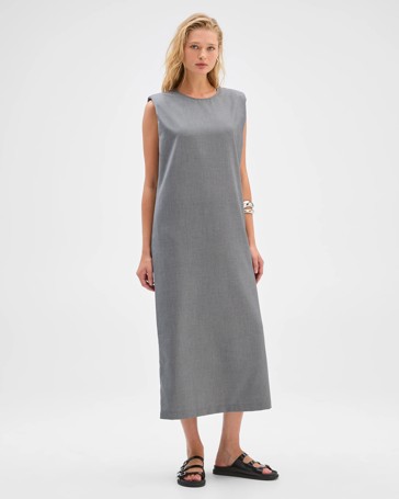 Preview Sleeveless Midi Length Column Dress