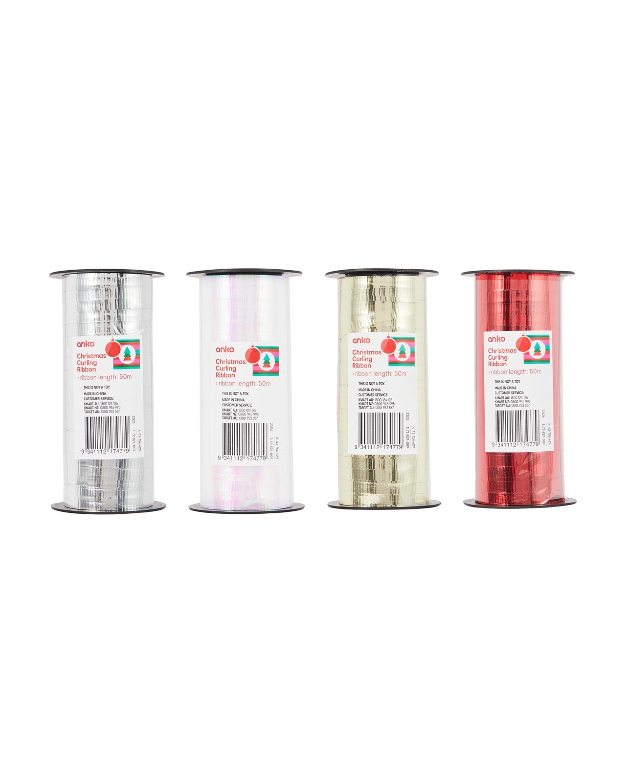 Anko Christmas Curling Ribbon - Assorted 4 of 4