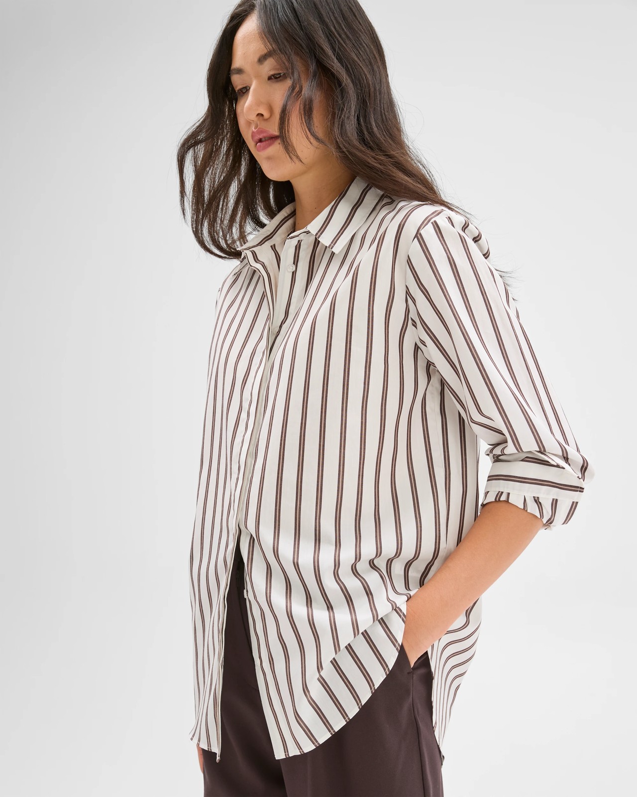 Preview Australian Cotton Poplin Shirt - Cloud Dancer 4 of 6