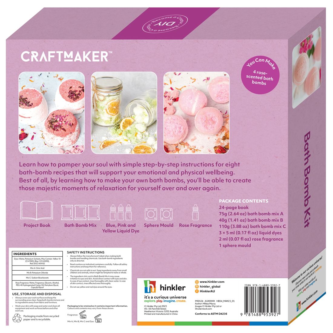 Craft Maker Bath Bombs Kit Target Australia