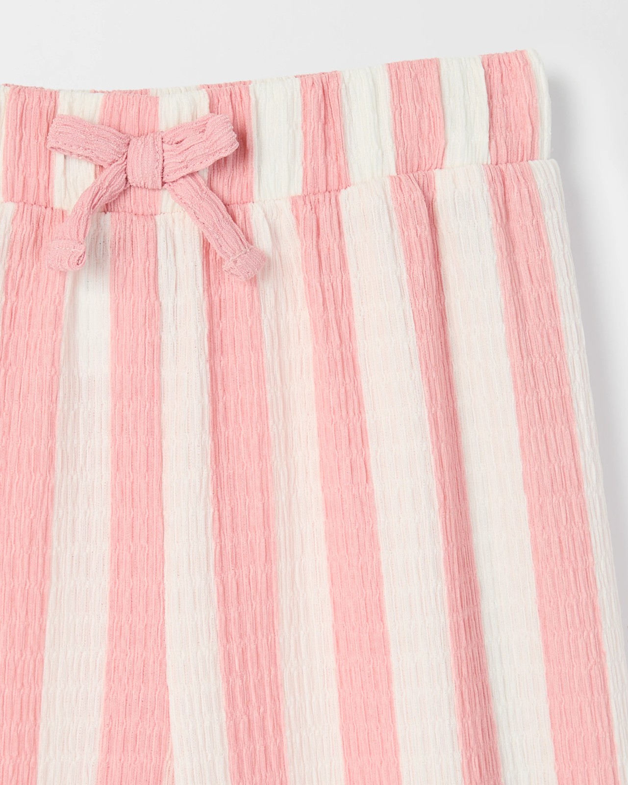 Crinkle Wide Leg Pants - Pink Stripe 2 of 2