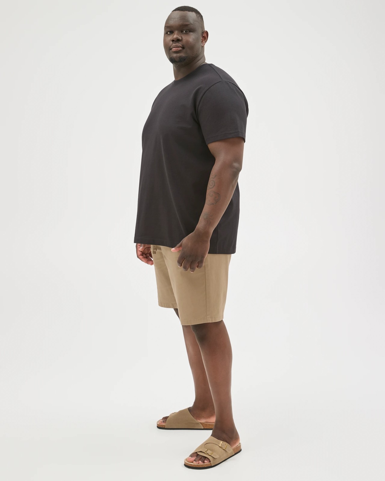 Plus Size Australian Cotton Heavyweight Relaxed T-Shirt - Black 5 of 6