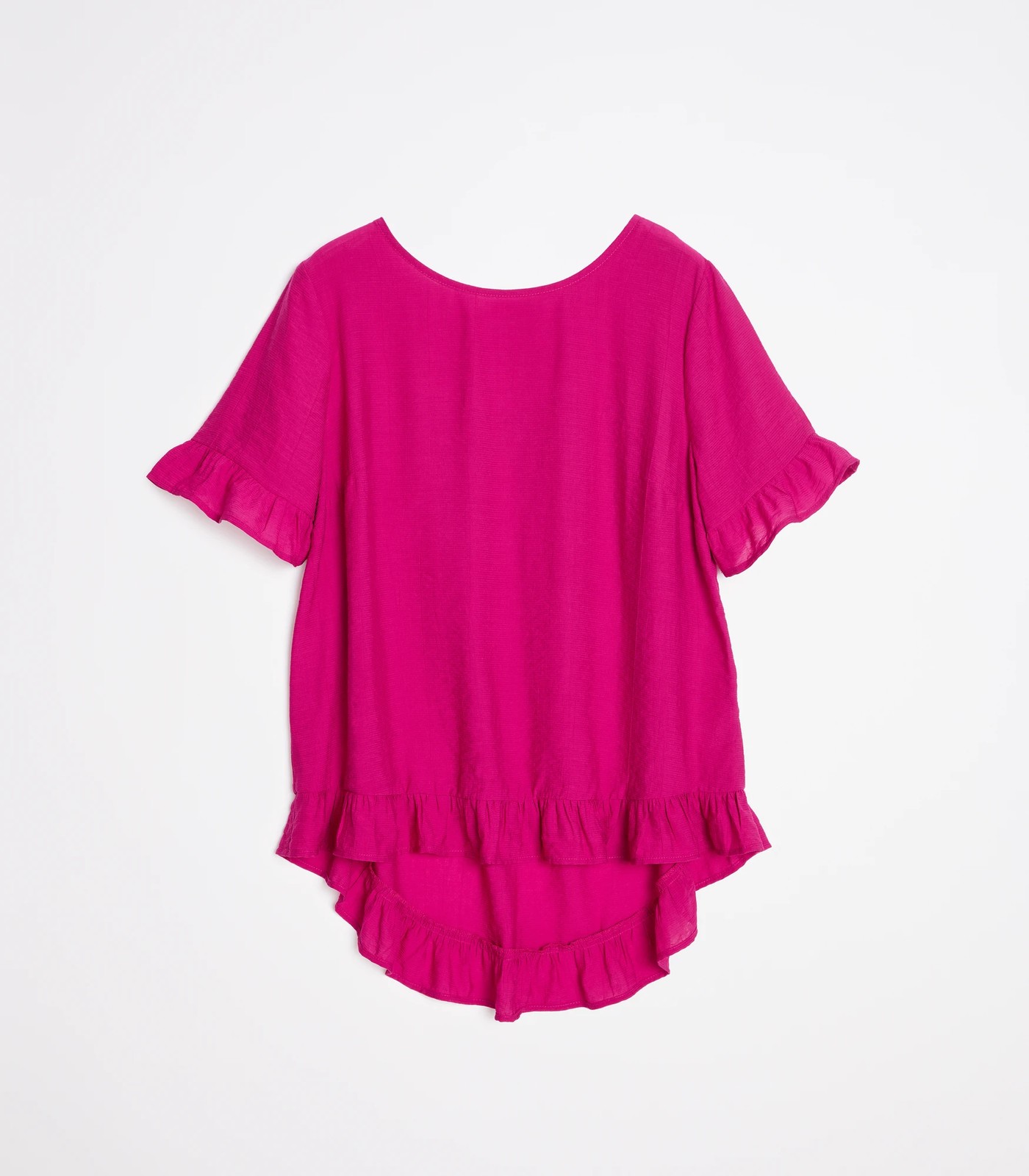 Viscose Frill Hem Ruffle Top | Target Australia