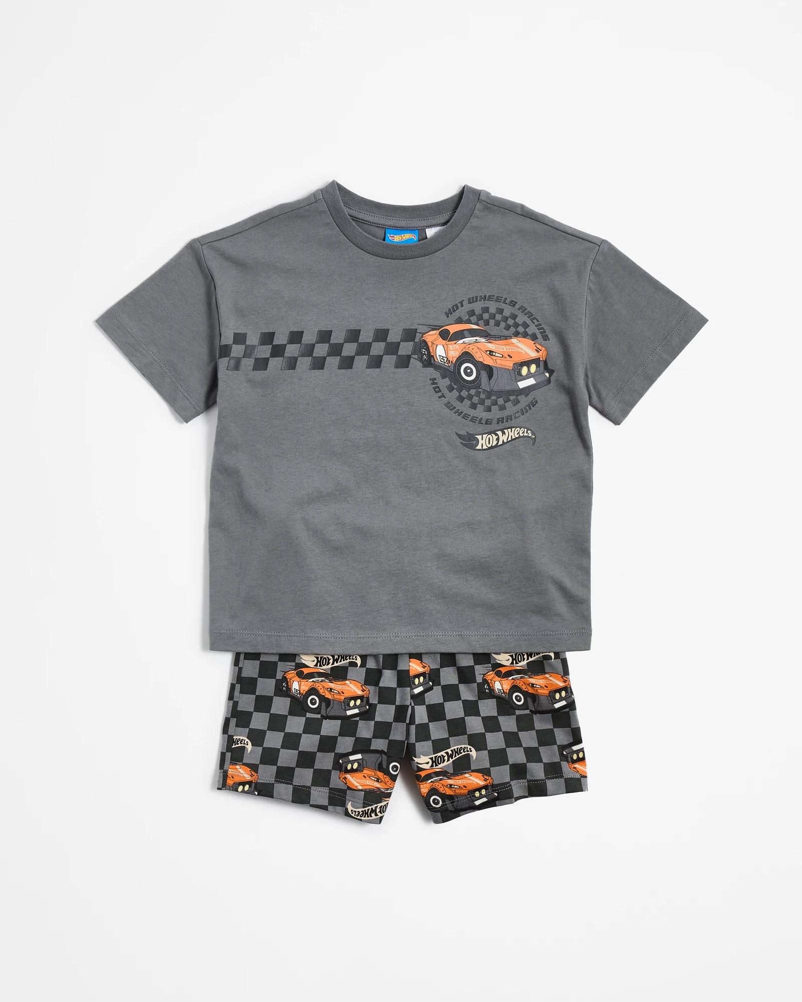 Pyjama Combinaison Polaire Hot Wheels Garçon - Tout-en-un Voitures De Course Pour Nuit Douillette