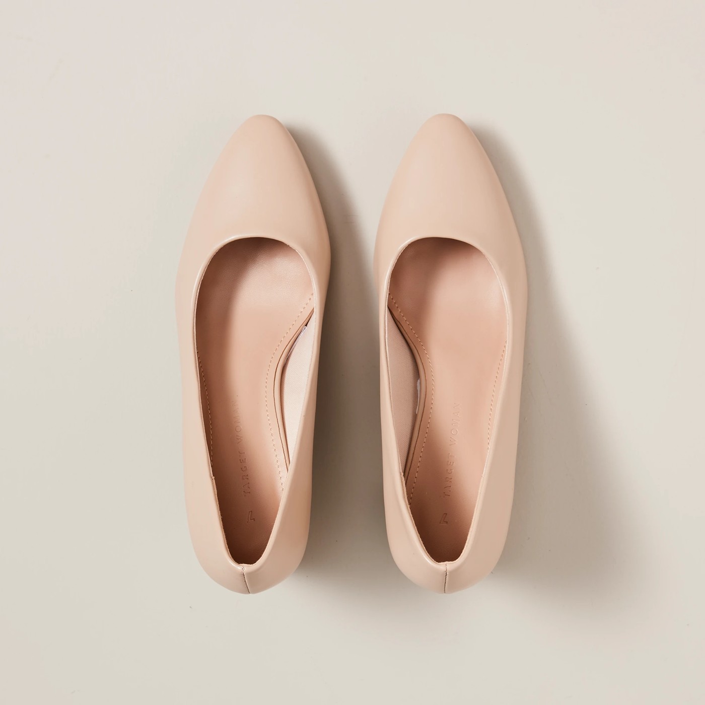 Target nude block store heel