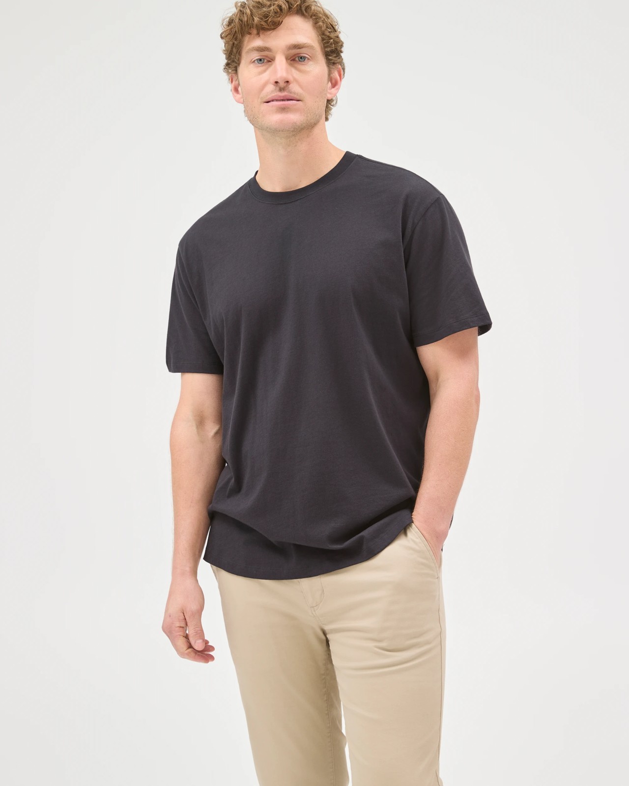 Australian Cotton Slim Chino Pants  - Stone 4 of 5
