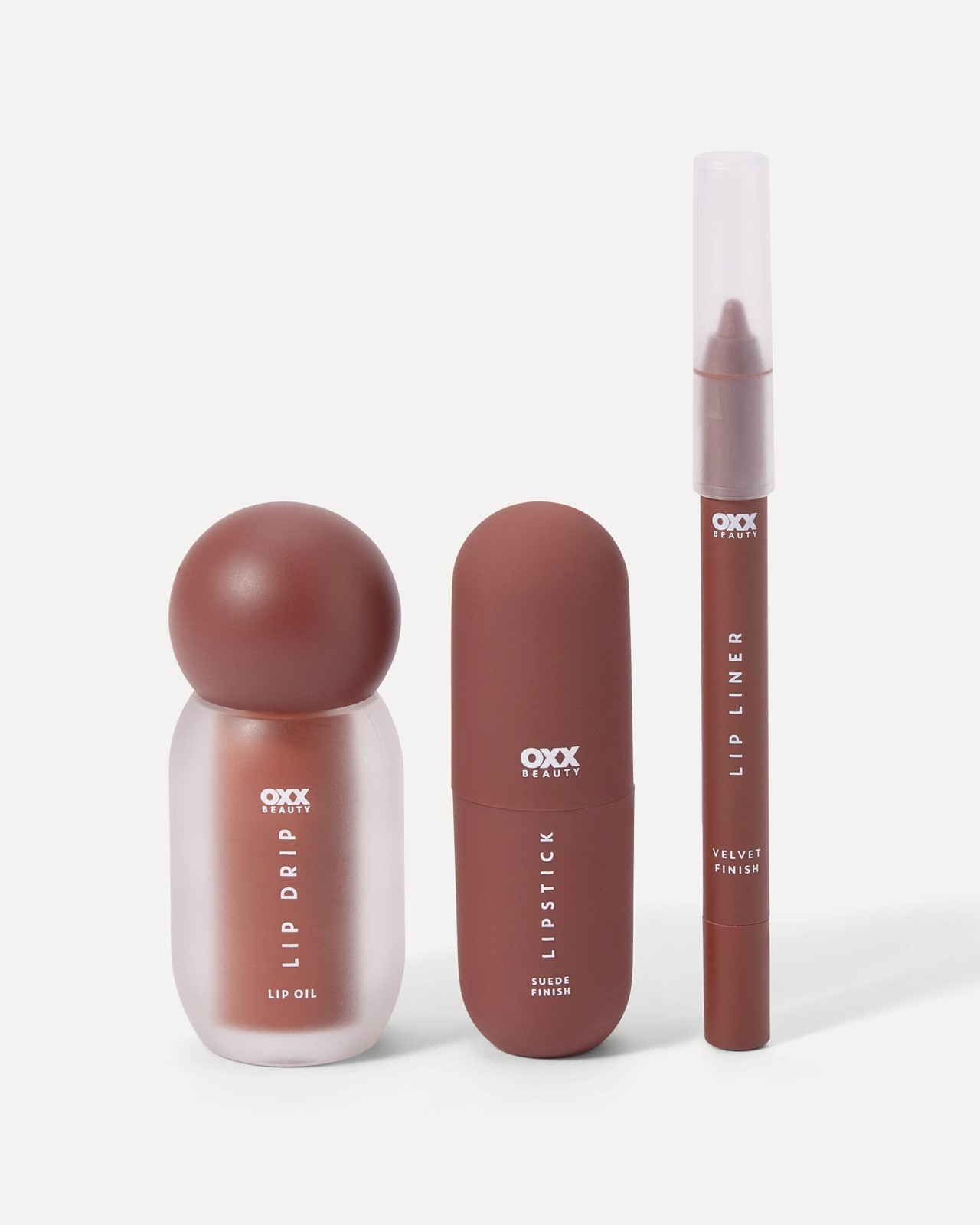 OXX Beauty 3 Piece Lip Kit - Rich Chocolate 2 of 5