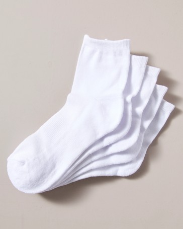 Active 5 Pack Quarter Crew Sports Socks