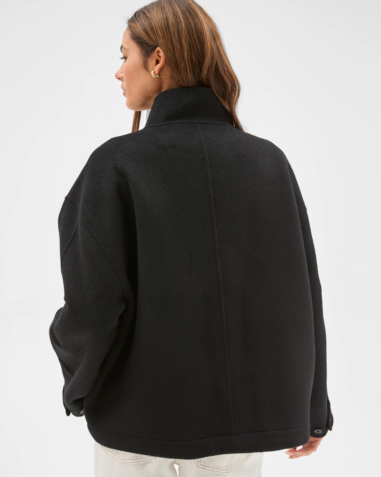Lily Loves High Neck Double Faced Bomber Jacket 6 of 6