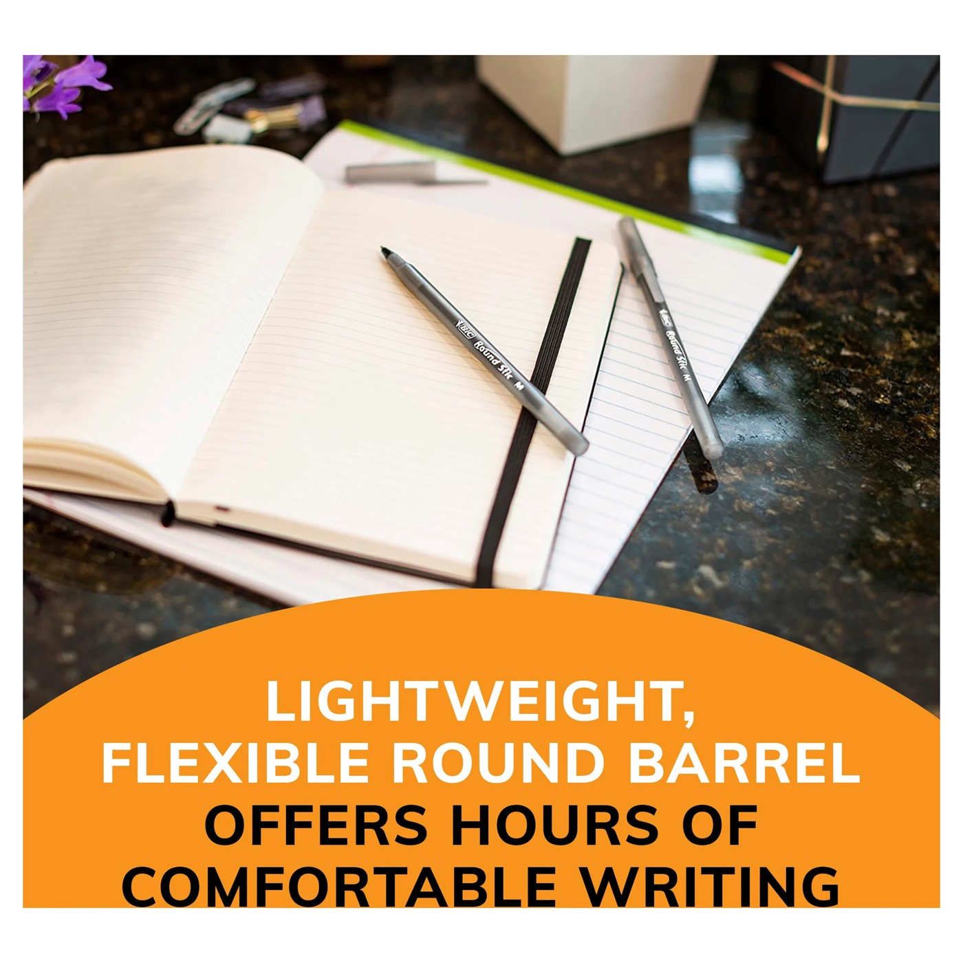 15 Pack BIC Round Stic Ballpoint Pens - Black 5 of 6