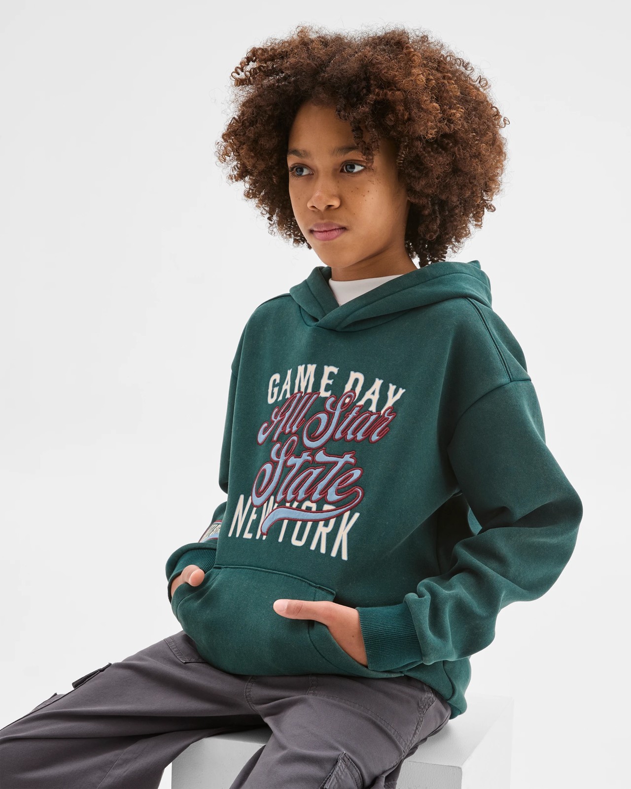 Long Sleeve Sweat Popover Heavyweight Hoodie 3 of 5