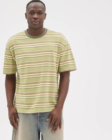 Commons Australian Cotton Oversized Stripe T-Shirt
