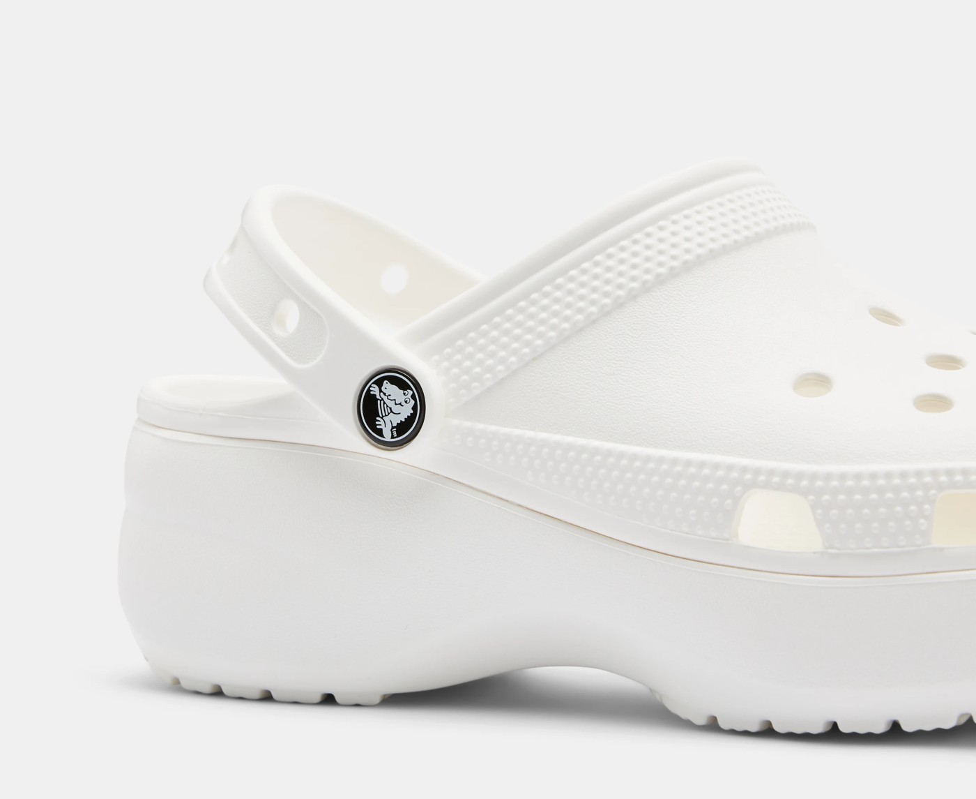 Crocs Womens Classic Platform Clog Sandals - White - Size Eight 3 of 5