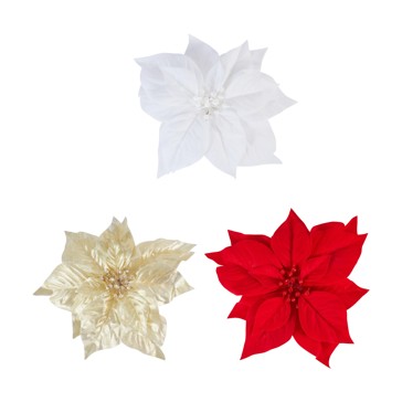 Poinsettia Clip, Assorted - Anko