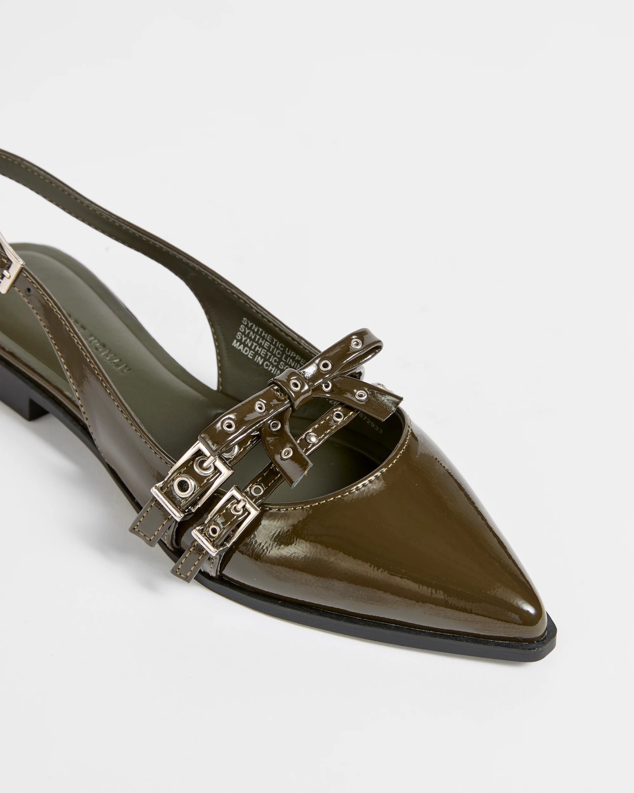 Strap Studded Slingback Flat - Pinna - Khaki 3 of 3