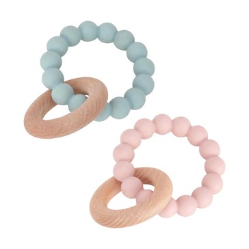 Wooden & Silicone Teether - Anko