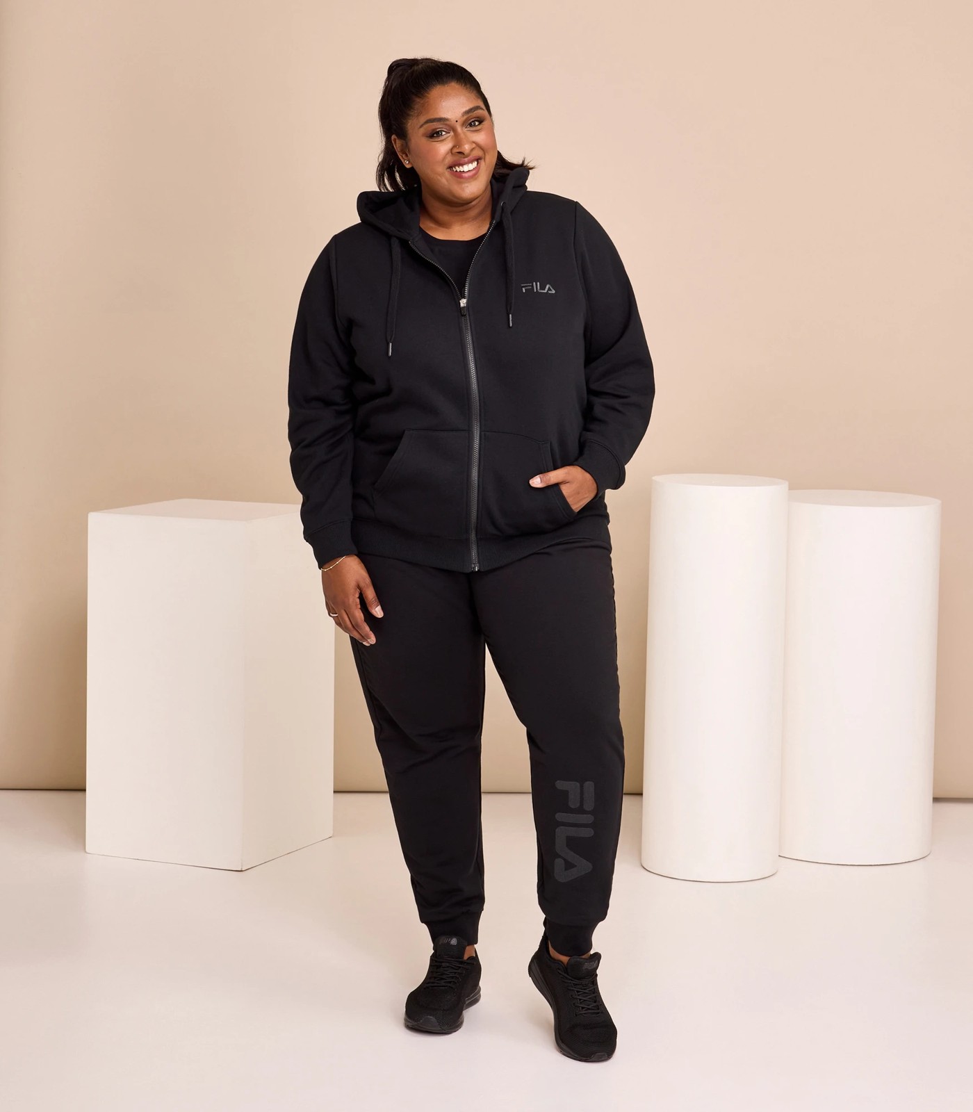 Plus size on sale fila tracksuit