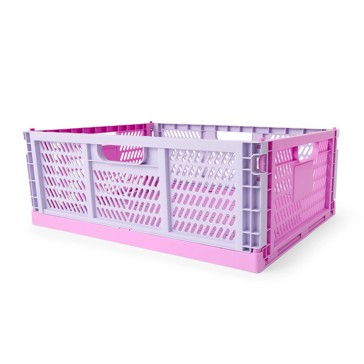 Anko 30L Collapsible Crate - Large, Pink