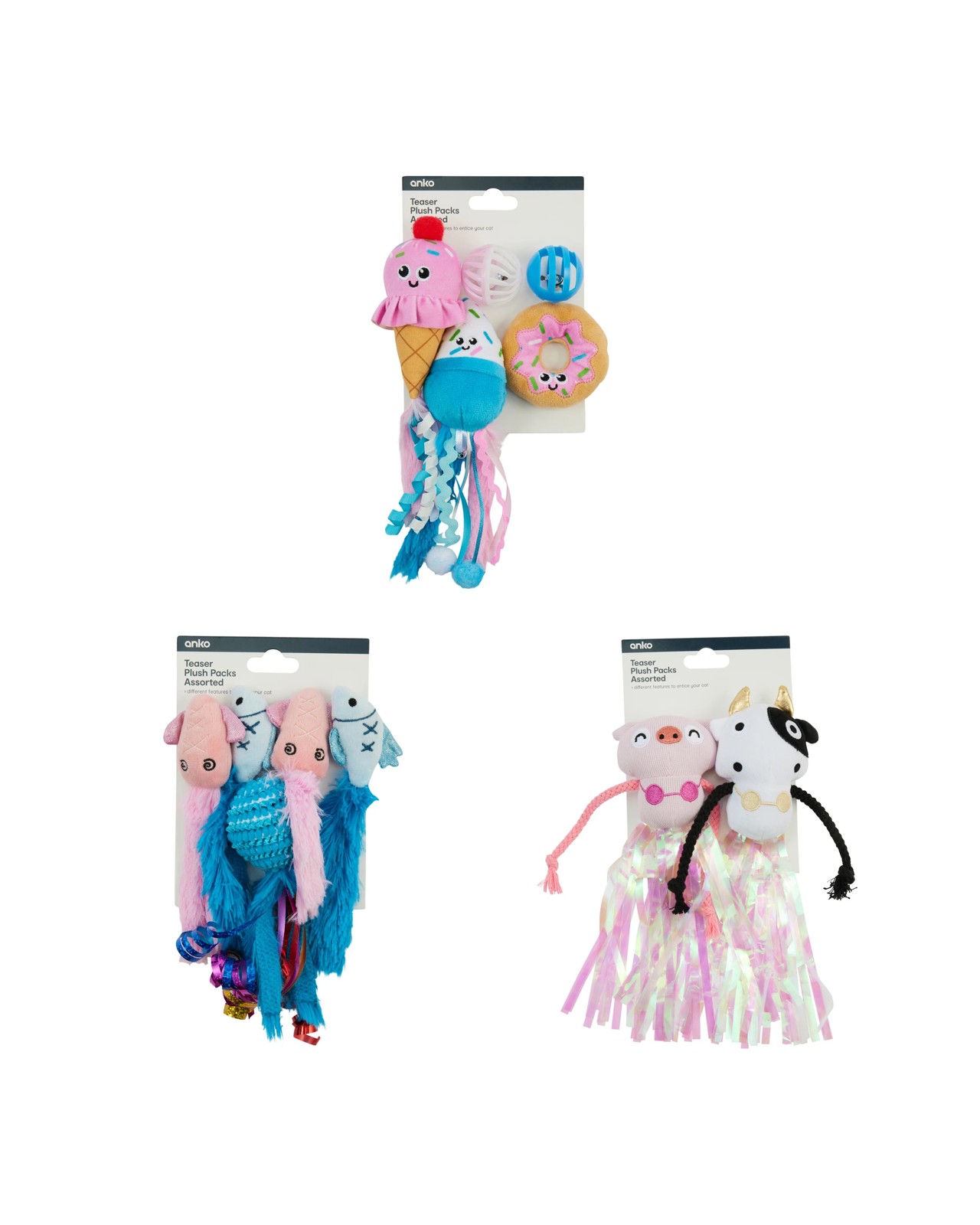 Anko Teaser Plush Pack - Assorted 3 of 3