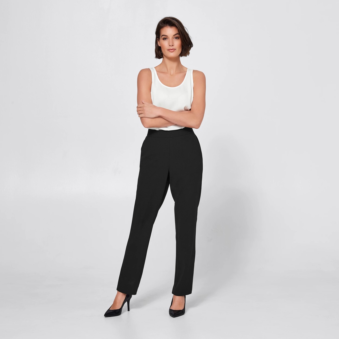 Preview Essential Straight Leg Pants 4 of 4