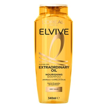 L'Oreal Paris Elvive Extraordinary Oil Nourishing Shampoo 340ml - Marula Oil and Camellia Oil