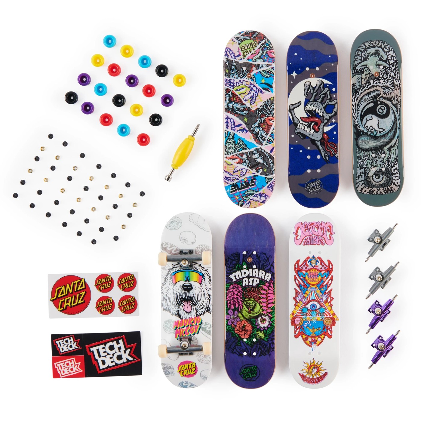 Tech Deck Fingerboard Assorted 6 Piece Sk8shop Bonus Pack