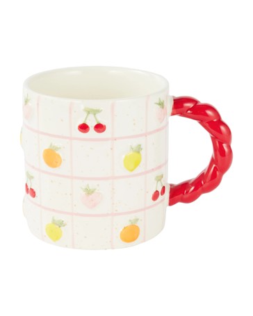 Anko Mixed Fruit Grid Mug