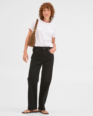 Tara Slim Straight Leg Denim Jeans