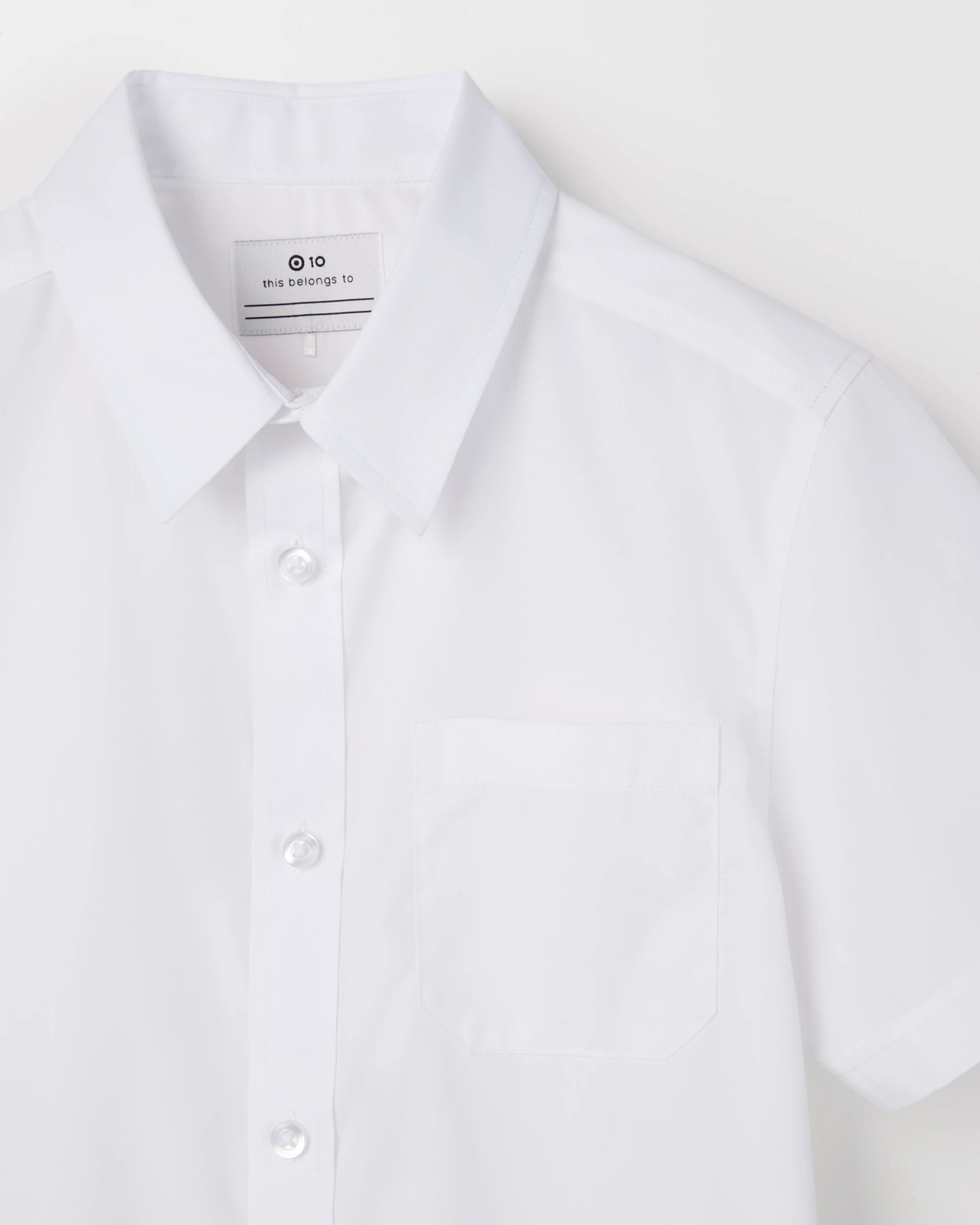 Short Sleeve School Shirt - White 2 of 2