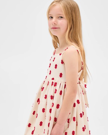 Cotton Woven Sleeveless Balloon Dress