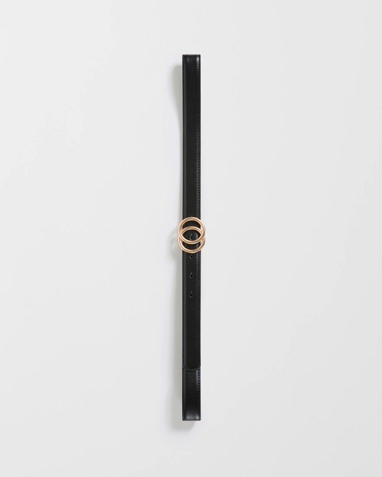 Slim Double Circle Buckle Belt 2 of 3