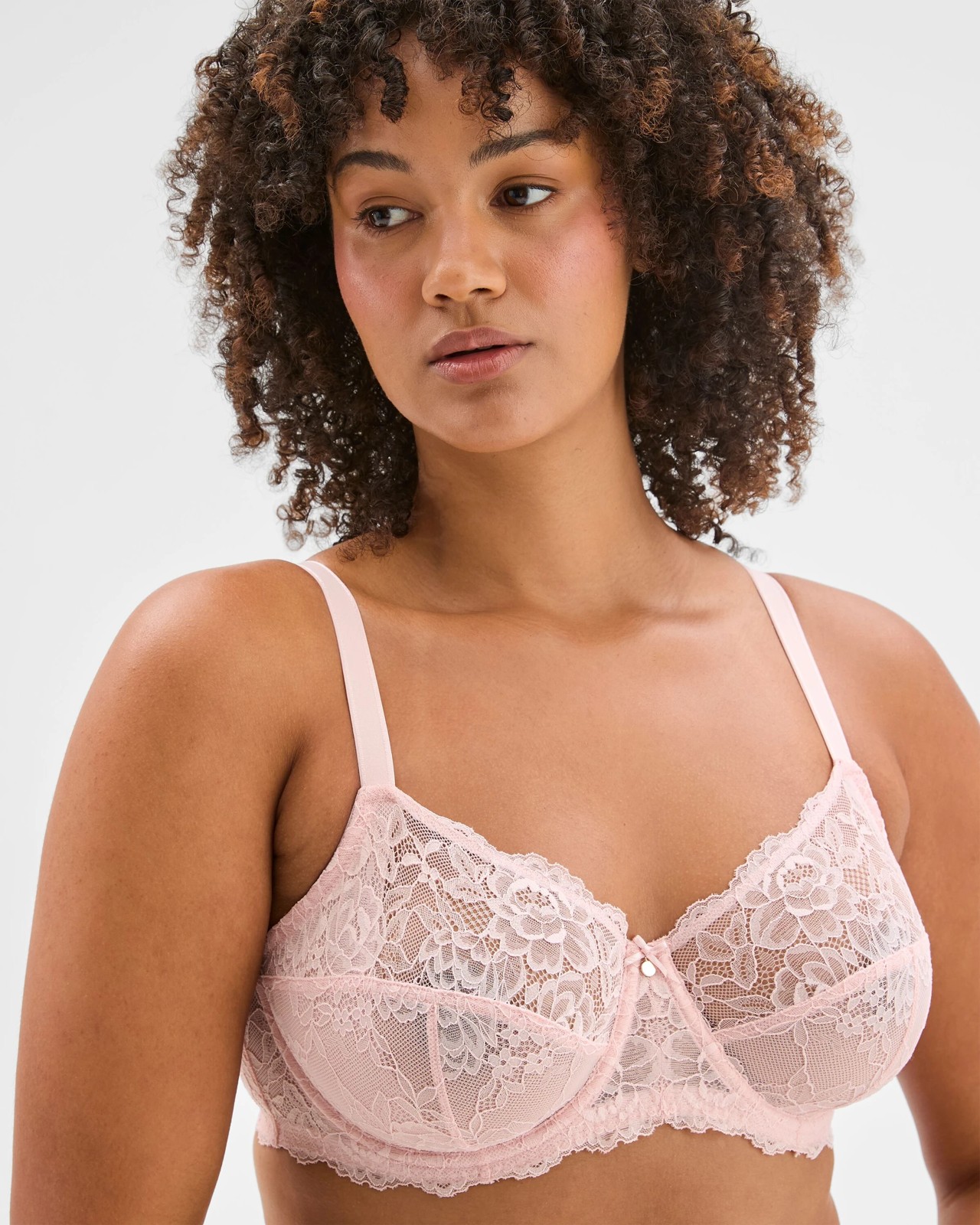 Ariana Fuller Figure Lace Underwire Mesh Bra 2 of 4