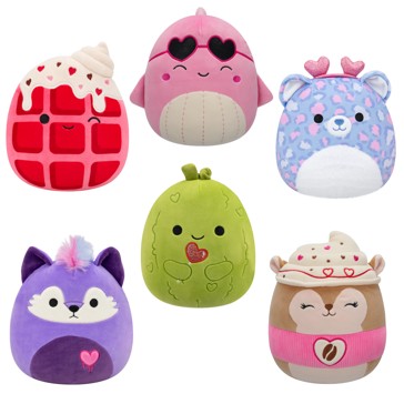 Squishmallows 19cm Valentines Day Plush Toy - Assorted
