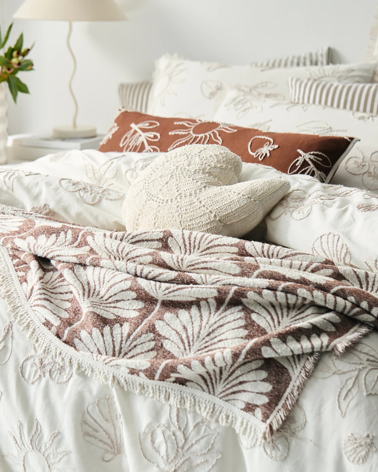 Lunar Embroidered Cotton Quilt Cover Set 4 of 6