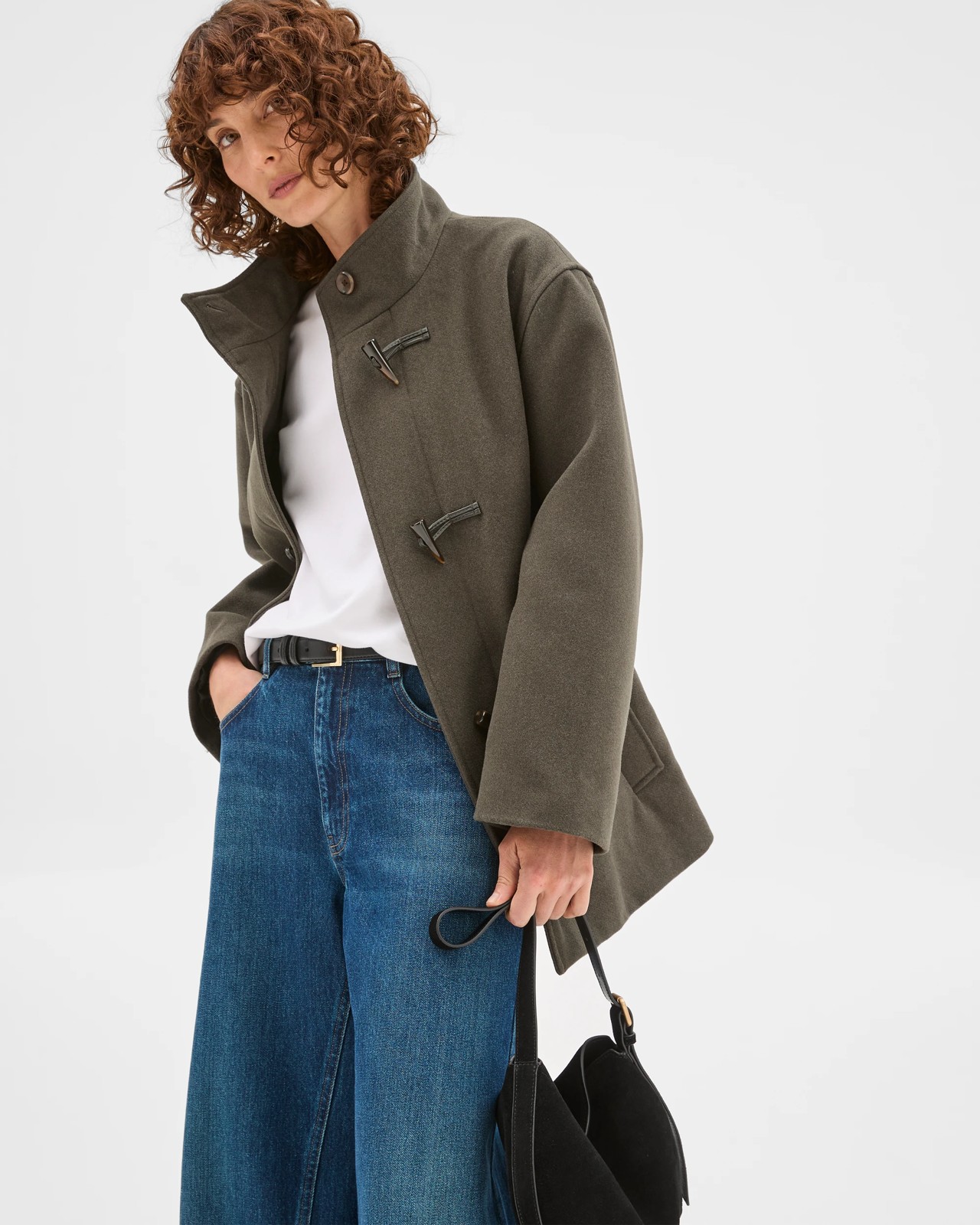 Tie Waist Duffle Coat - Oregano 3 of 5