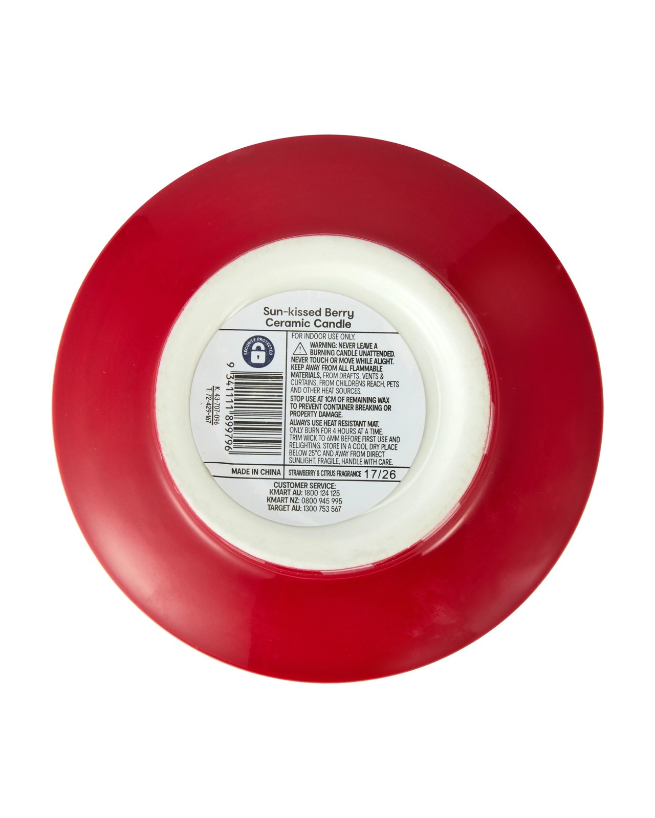 Anko Sun Kissed Berry Ceramic Candle 6 of 6