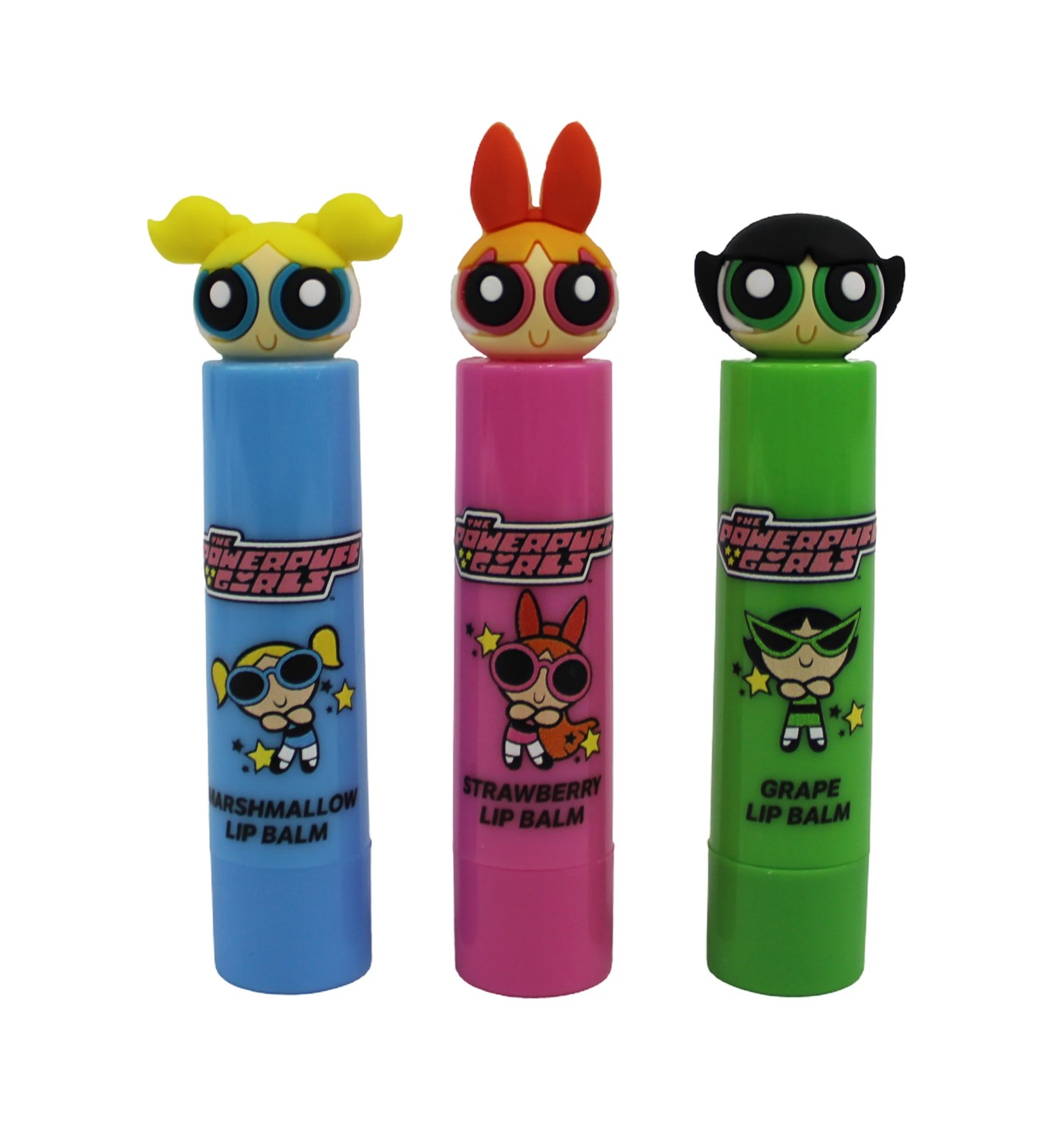 The Powerpuff Girls Tinted Lip Balm Trio - Marshmallow, Strawberry and Grape Scented 3 of 4