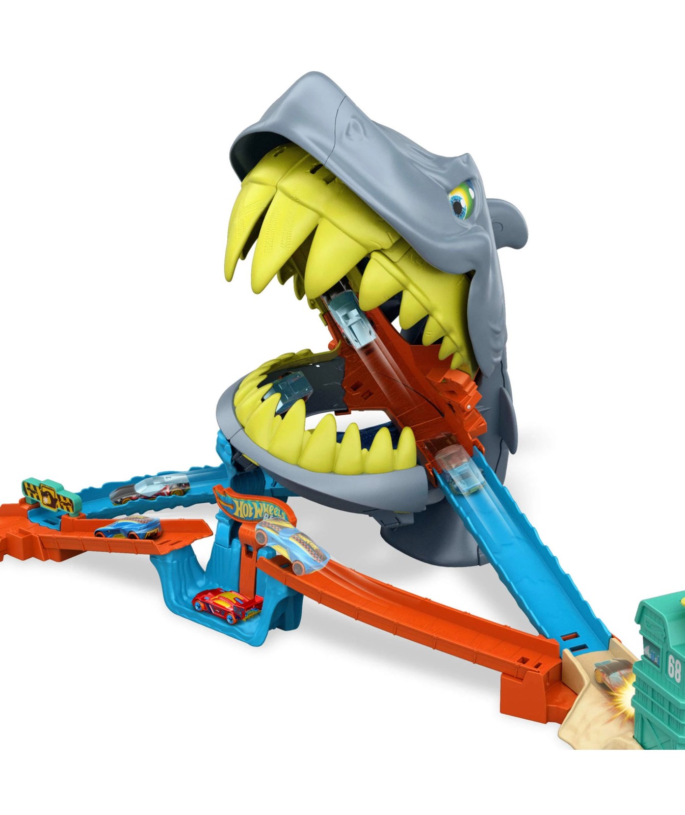 Hot Wheels City Shark Chomp Beach Playset & 1:64 Scale Die-Cast Toy Car 3 of 6