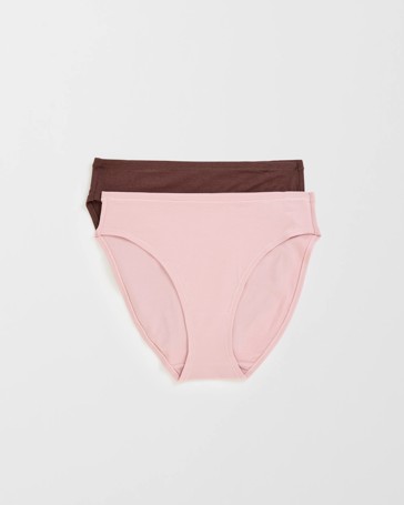 Bamboo 2 Pack High Cut Briefs