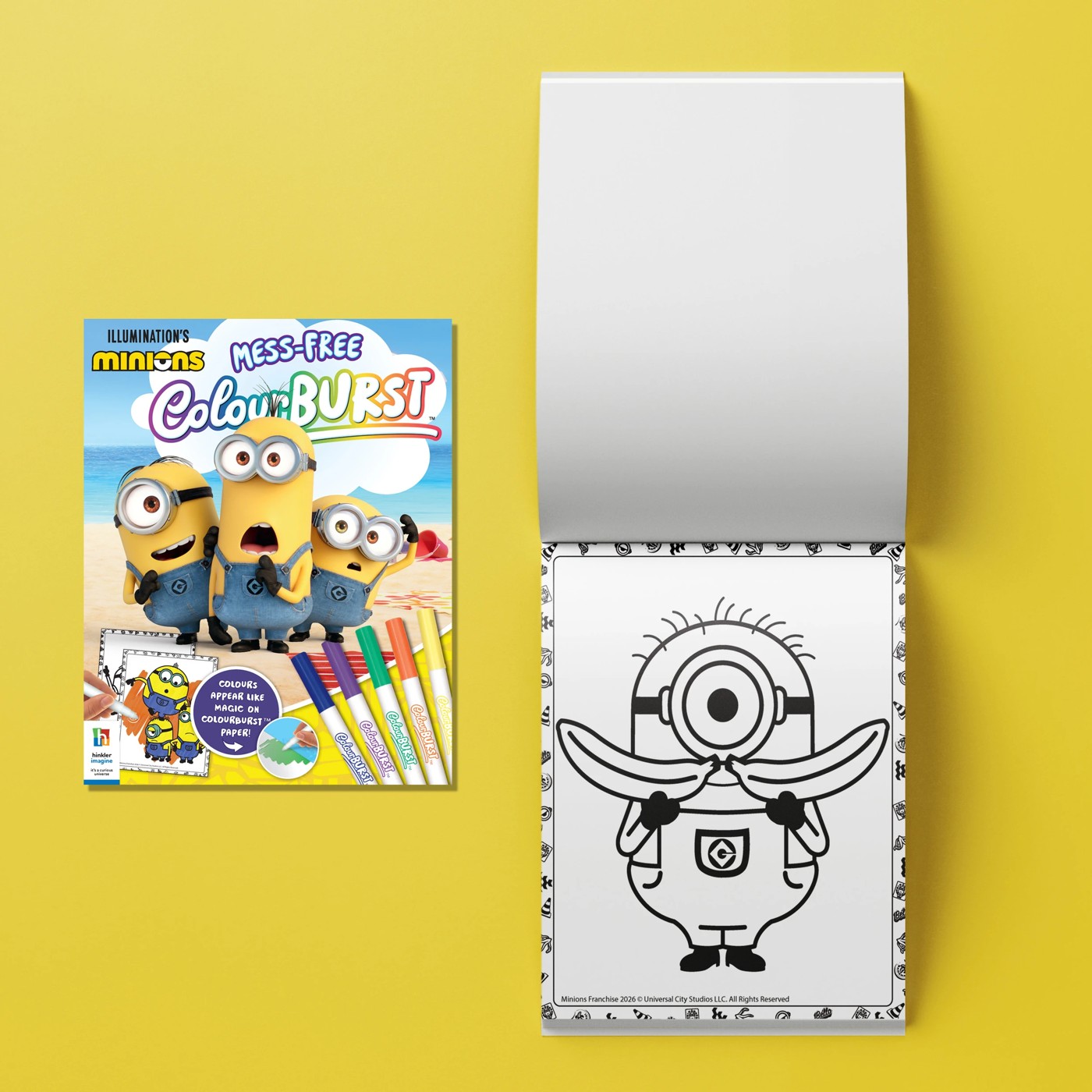 INKredibles Mess-Free ColourBurst Illumination's Minions Activity Kit - Book 5 of 6