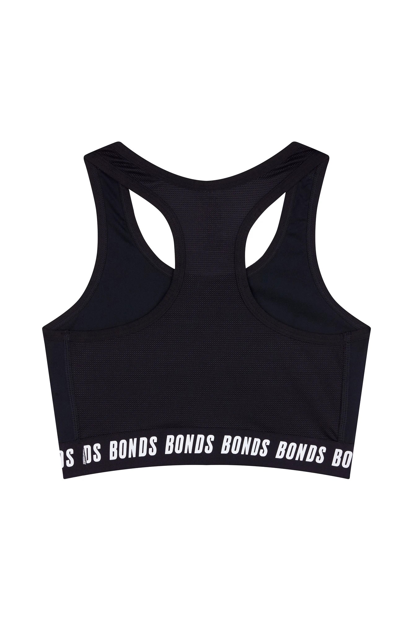 Bonds Girls Racer Back Crop - Black