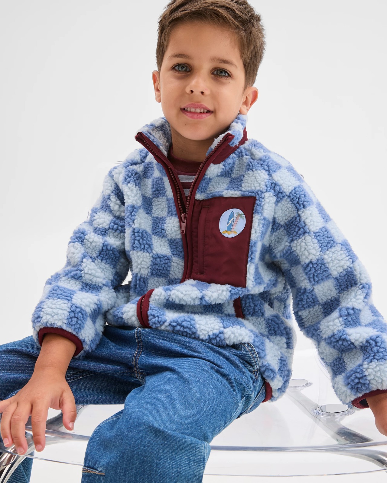 Teddy Fleece Zip Through Sweat Top 3 of 5