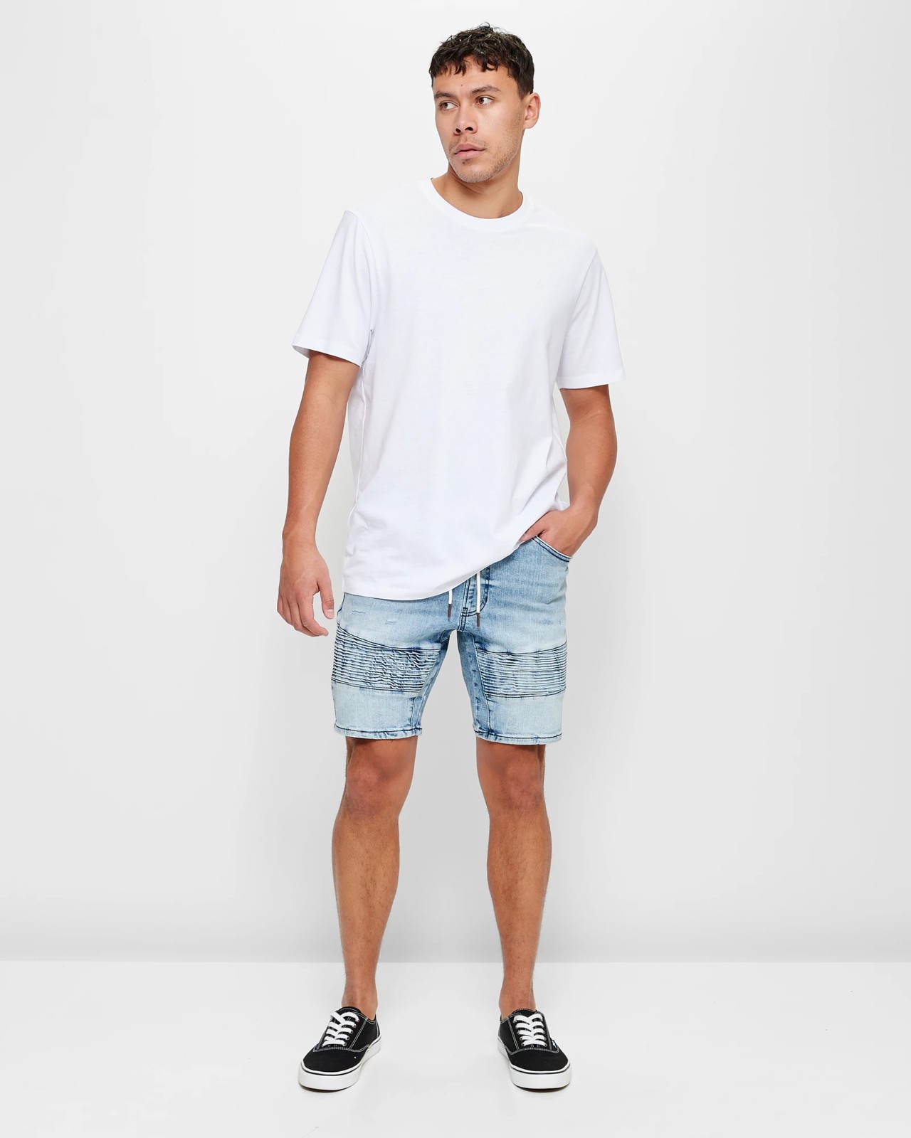 Commons Biker Denim Shorts | Target Australia