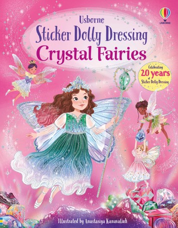 Usborne Sticker Dolly Dressing Crystal Fairies - Book