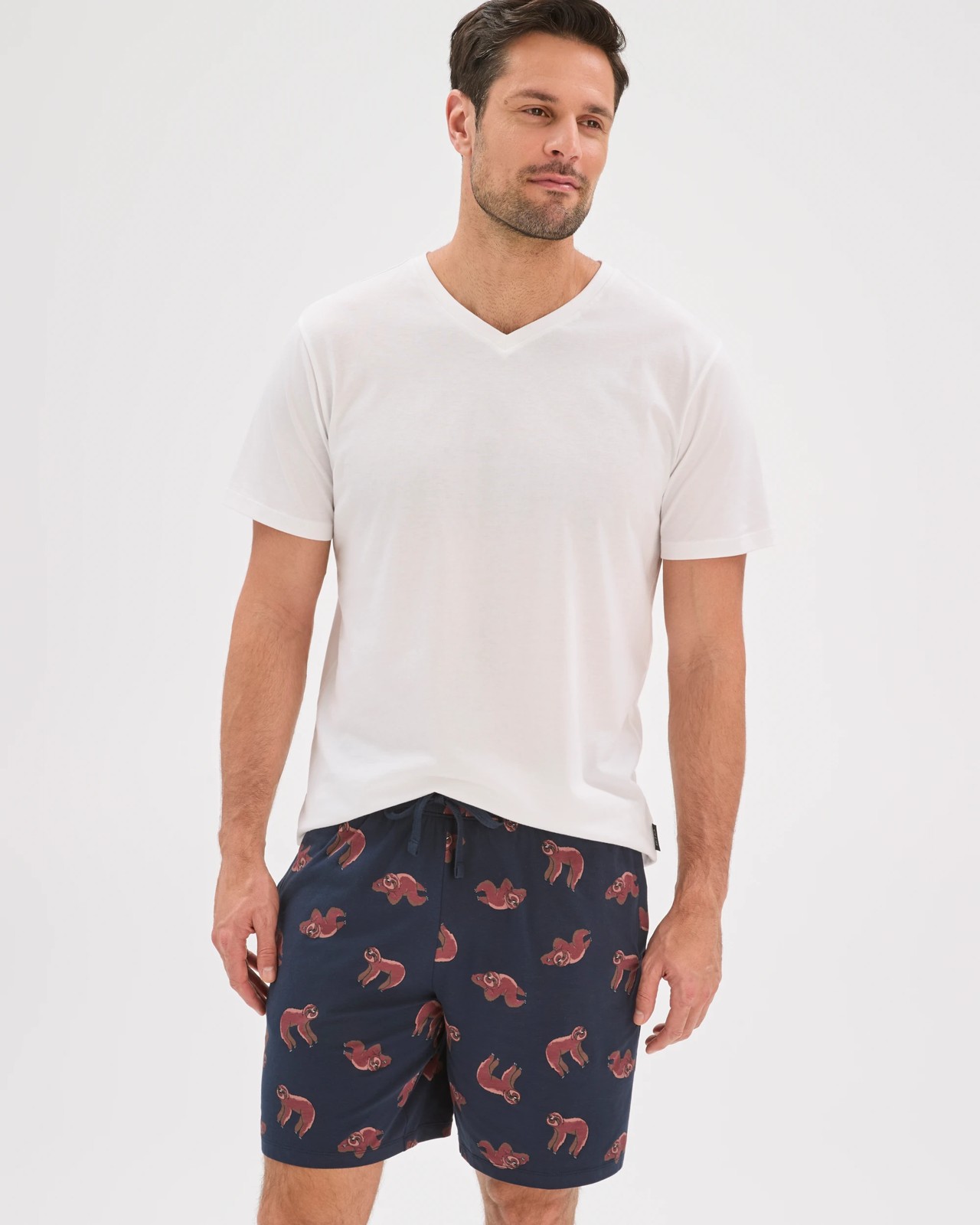 Maxx Australian Cotton Printed Jersey Knit Sleep Shorts 5 of 5