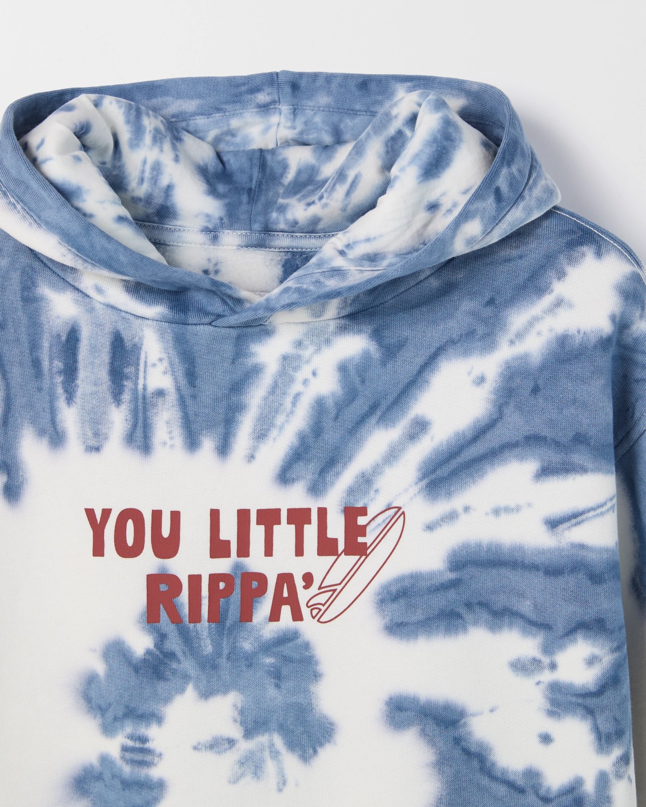 Australian Cotton Print Hoodie - Blue 2 of 2