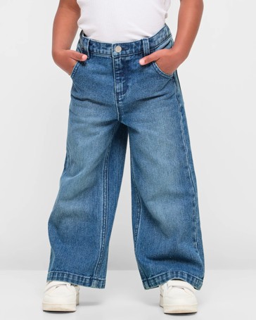 Wide Leg Denim Jeans